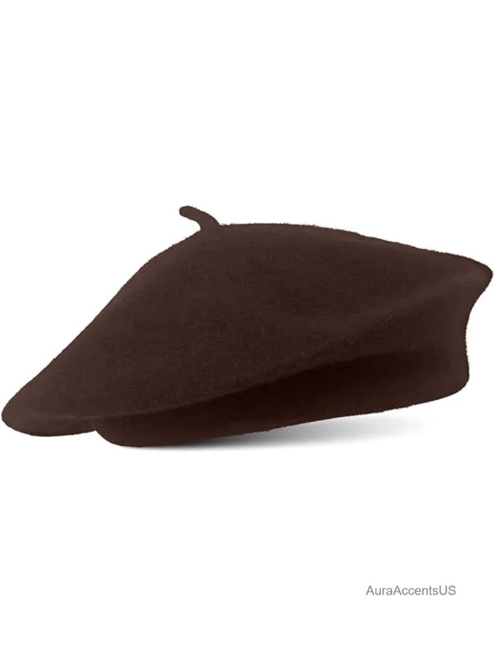 French Wool Blend Beret Hat Classic Stretchable One Size Chic Parisian
